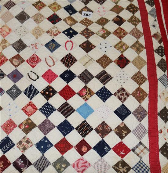 A patchwork quilt